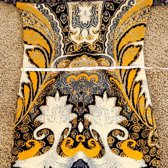 Rich Color Long Sleeve Knitted Dress Made in Spain Size M - Picture 11 of 14